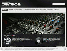 Tablet Screenshot of garagestudiolive.com